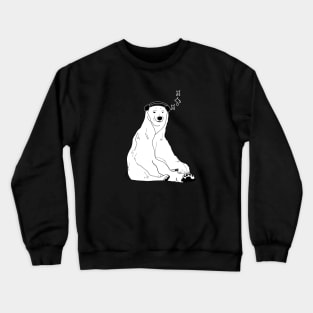 Jamming Polar Bear Crewneck Sweatshirt